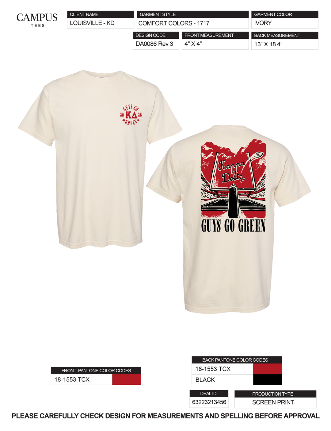 University of Louisville Kappa Delta Custom Merch