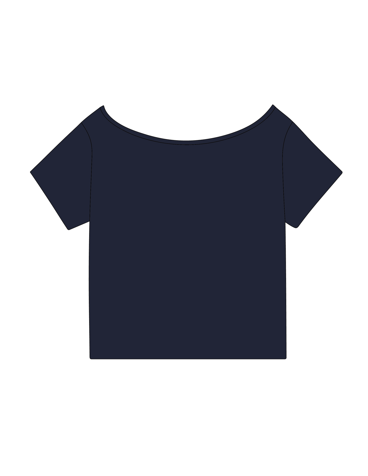 1021. OFF SHOULDER TEE