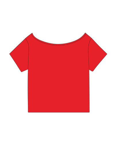 1021. OFF SHOULDER TEE
