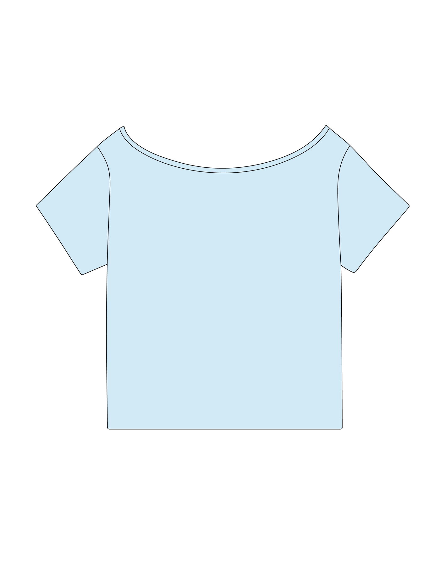 1021. OFF SHOULDER TEE