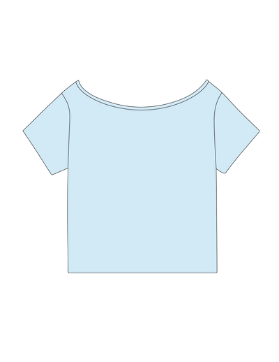 1021. OFF SHOULDER TEE