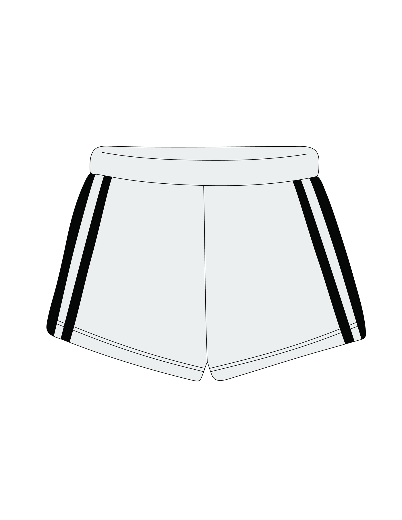1008. LEGACY STRIPED SWEATSHORTS