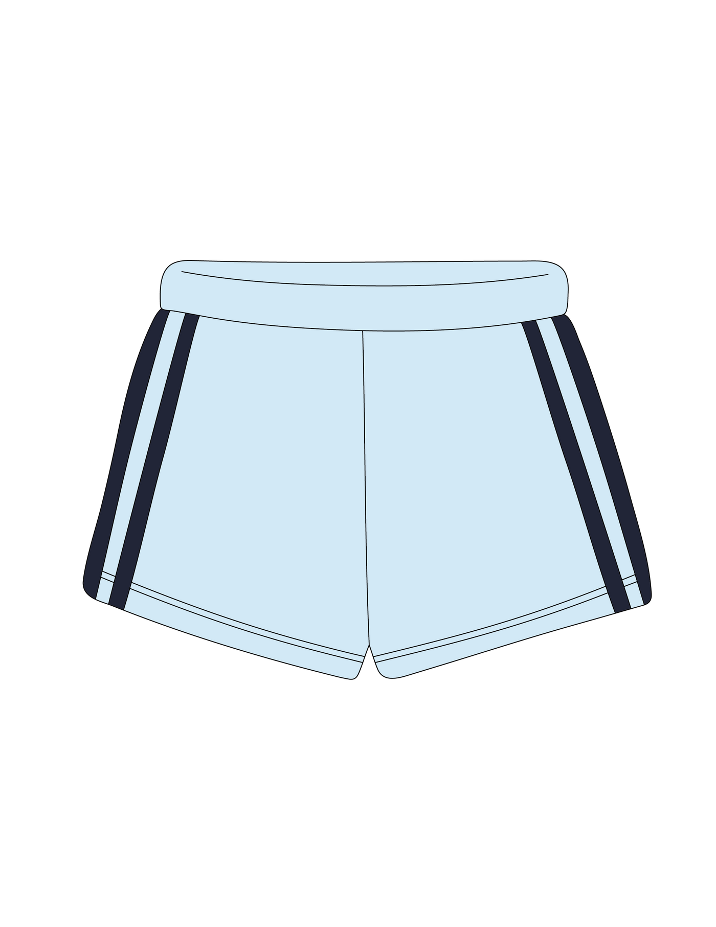 1008. LEGACY STRIPED SWEATSHORTS