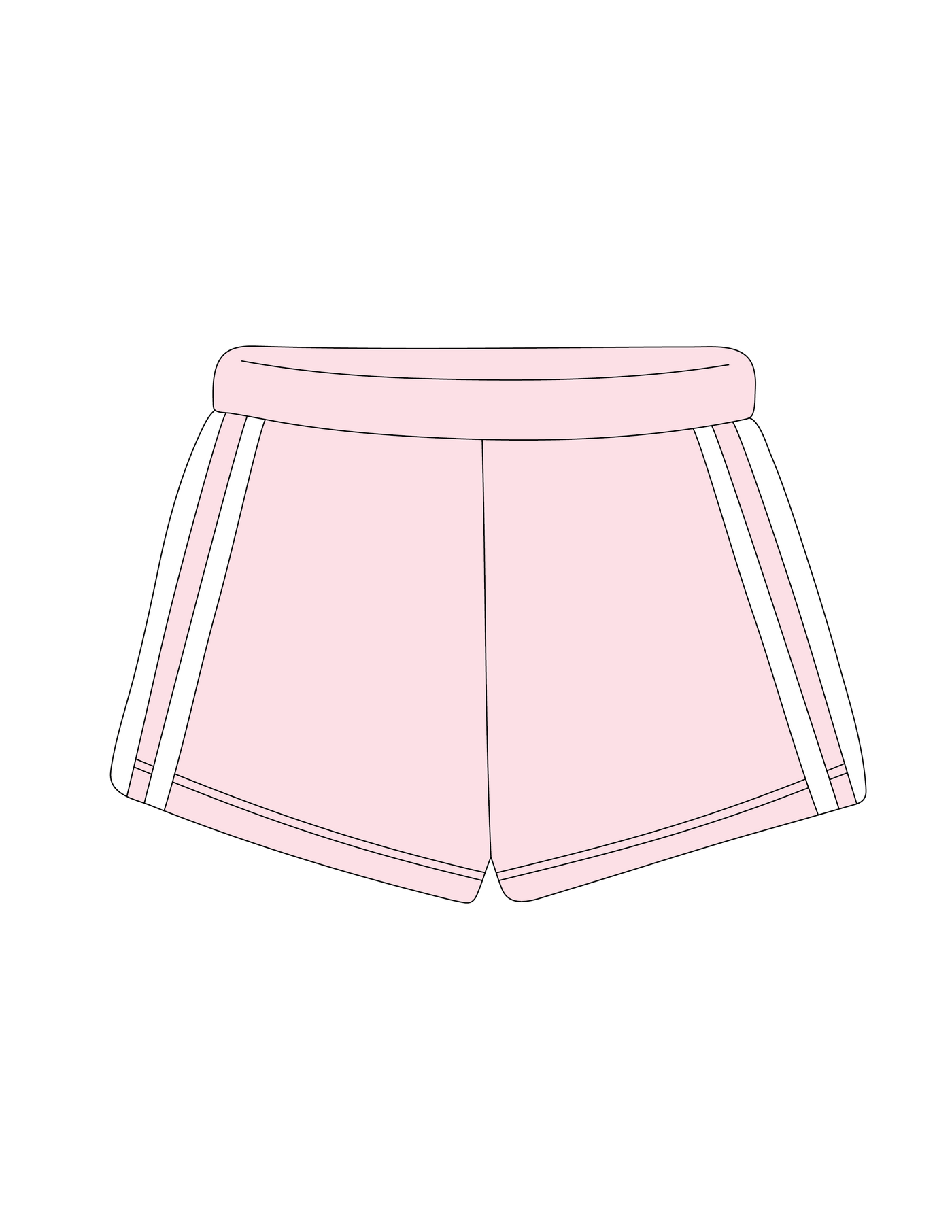 1008. LEGACY STRIPED SWEATSHORTS