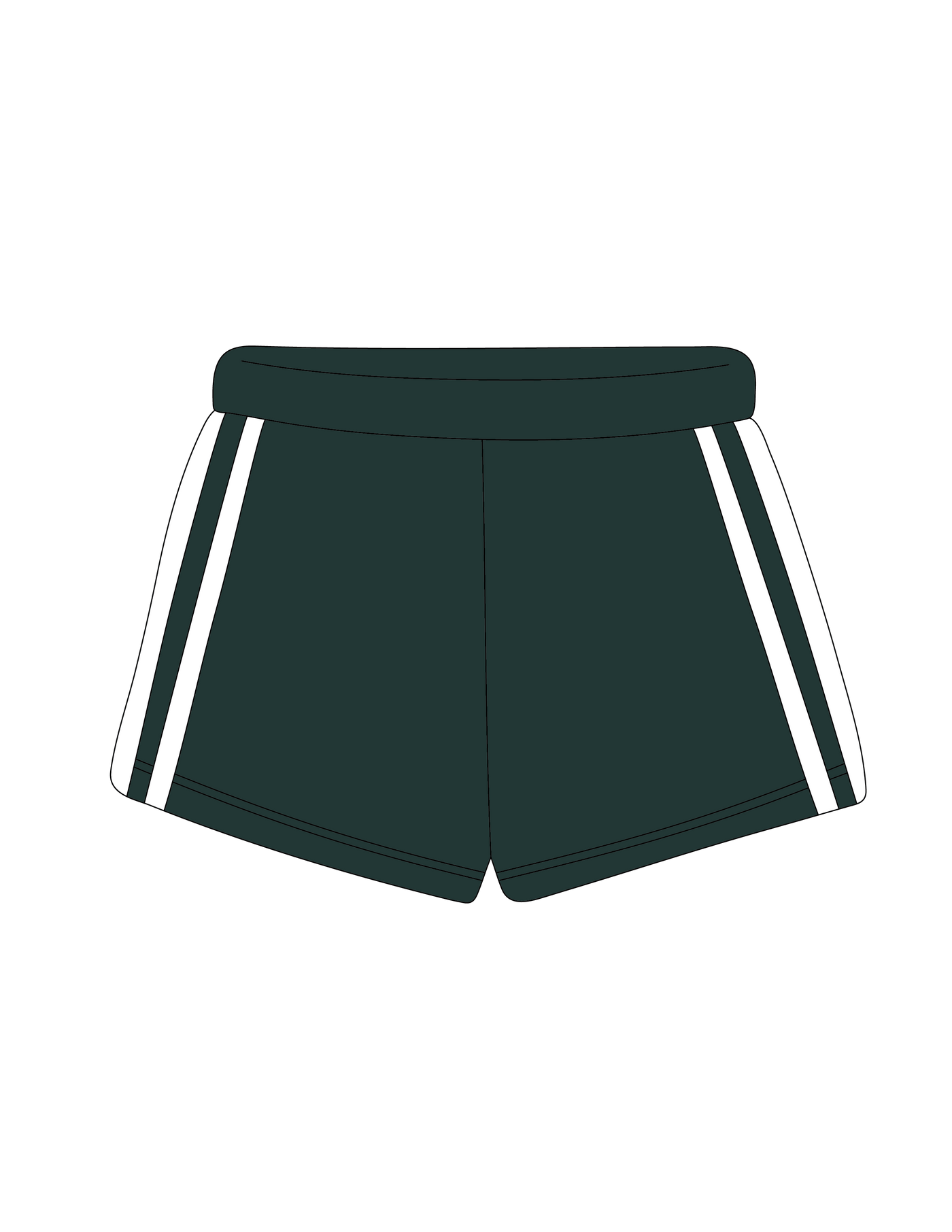 1008. LEGACY STRIPED SWEATSHORTS