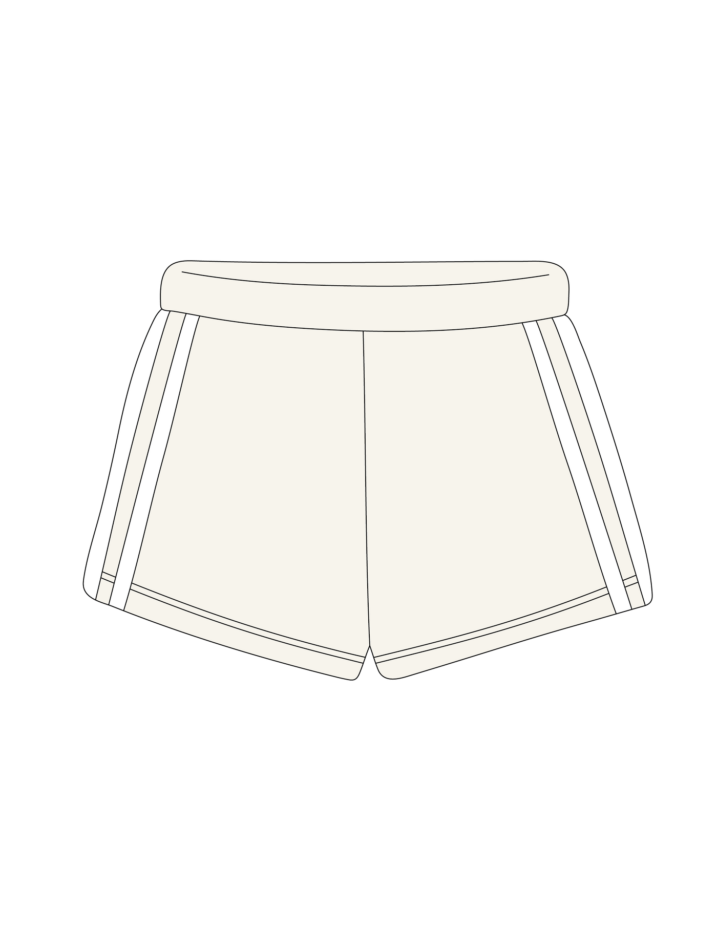 1008. LEGACY STRIPED SWEATSHORTS