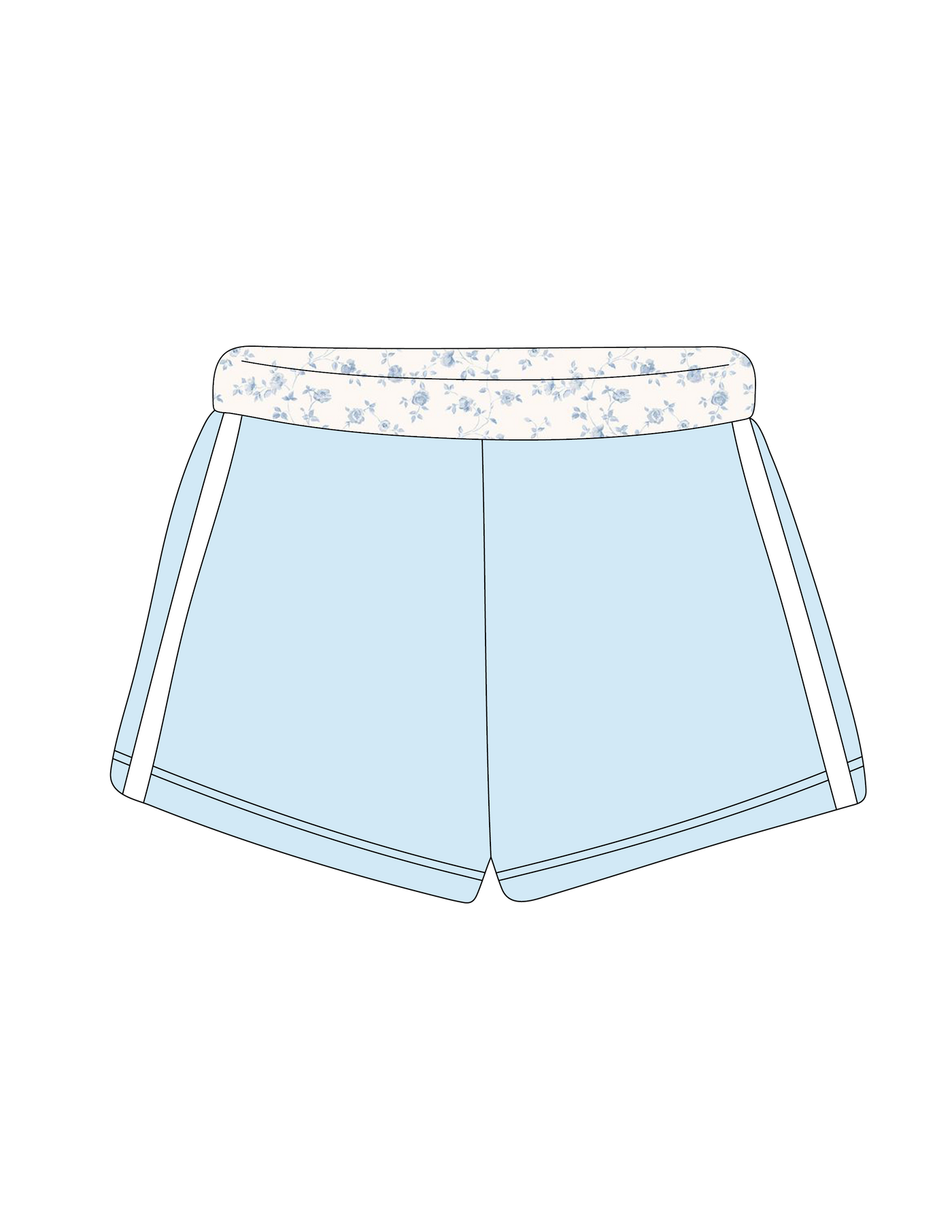 1014. PATTERNED SWEATSHORTS