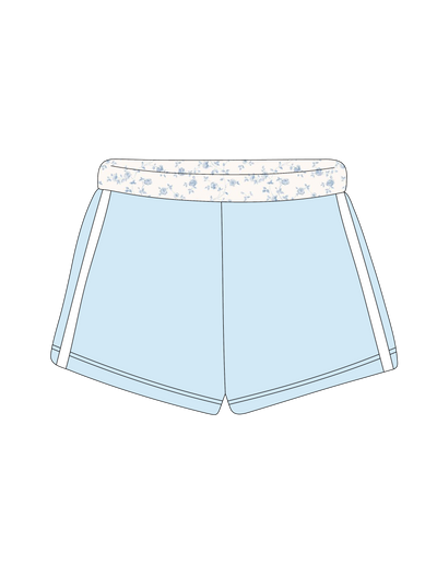 1014. PATTERNED SWEATSHORTS