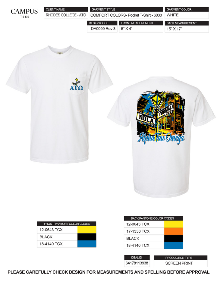Rhodes College ATO Custom Merch
