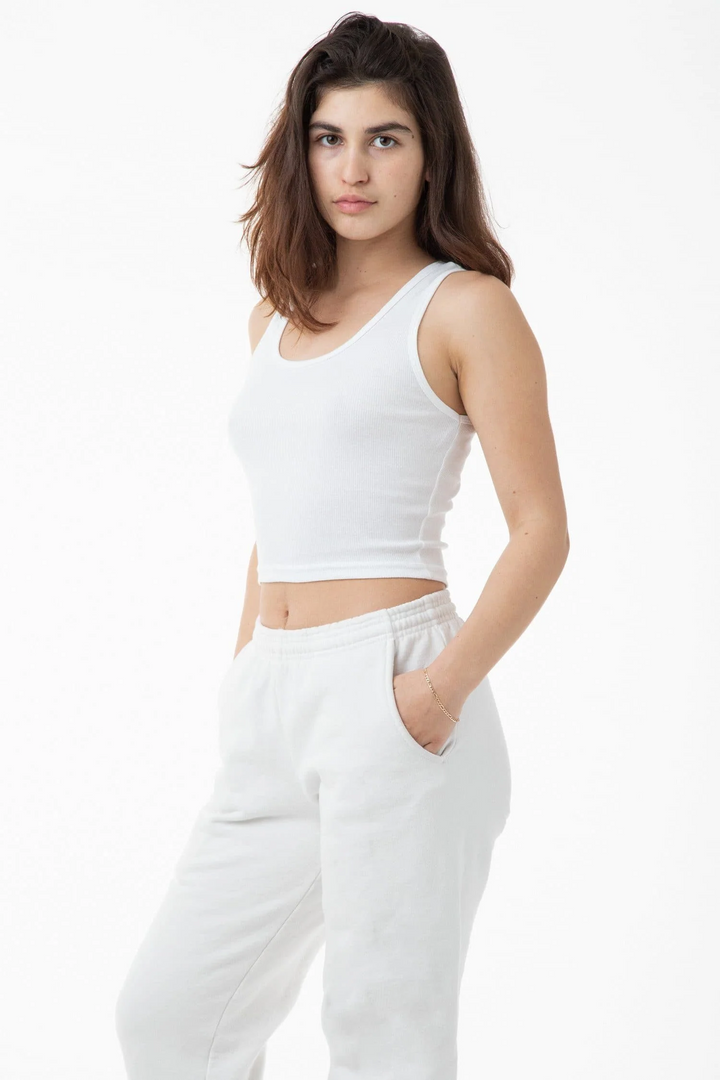 LA Apparel - 21308 Rib Crop Blank Tank ($20-$25)